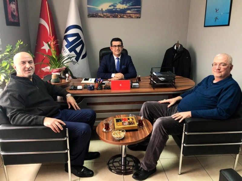 MÜT. HYT. BŞK.MIZ ÖMER SÜT BEY´İ MAKAMINDA ZİYARET ETTİ.. 