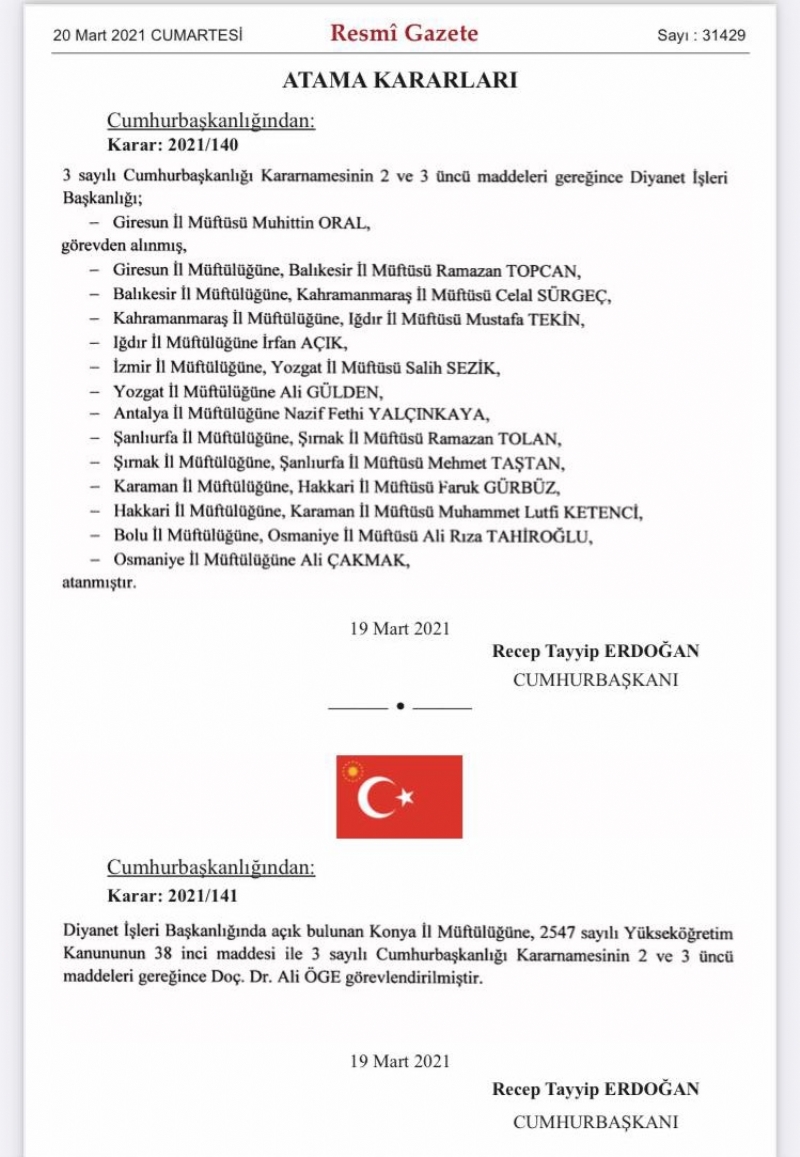 MÜTEVELLİ HEYET BAŞKANIMIZDAN TEBRİK... 