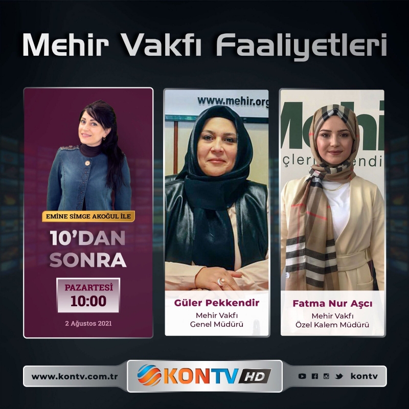 VAKIF MÜDÜRLERİMİZ KON TV´DE CANLI YAYIN KONUĞU OLDU... 