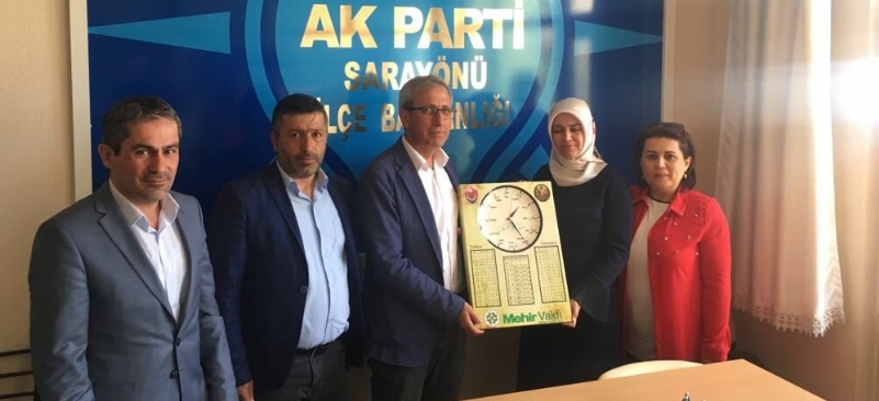 VAKIF GENEL MÜDÜRÜMÜZ VE YARDIMCILARINDAN AK PARTİ SARAYÖNÜ BLD.BŞK. ZİYARE 