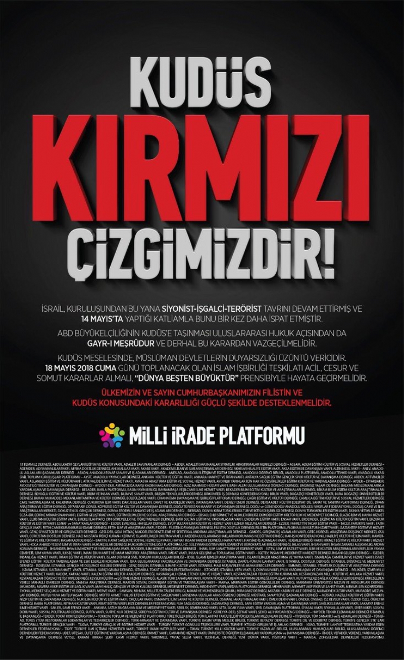 ´´ KUDÜS KIRMIZI ÇİZGİMİZDİR ´´ KONULU BASIN TOPLANTISINDAN KARELER... 