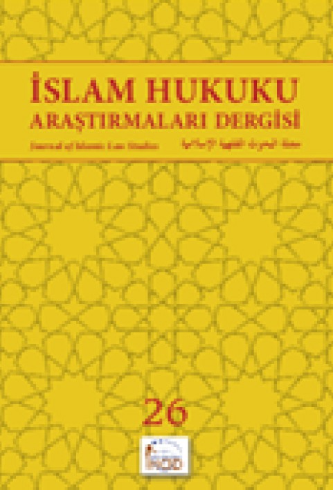 İslam Hukuku Araştırmaları Dergisi Sayı - 26