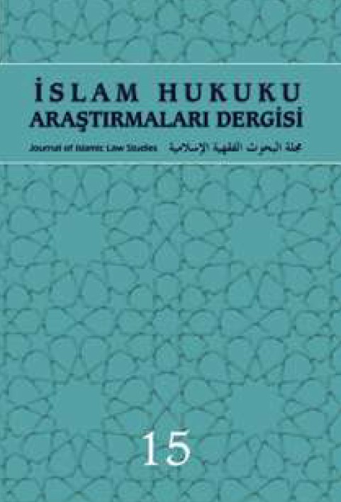 İslam Hukuku Araştırmaları Dergisi - Sayı 15