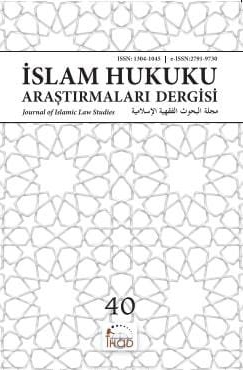 İslam Hukuku Araştırmaları Dergisi Sayı - 40