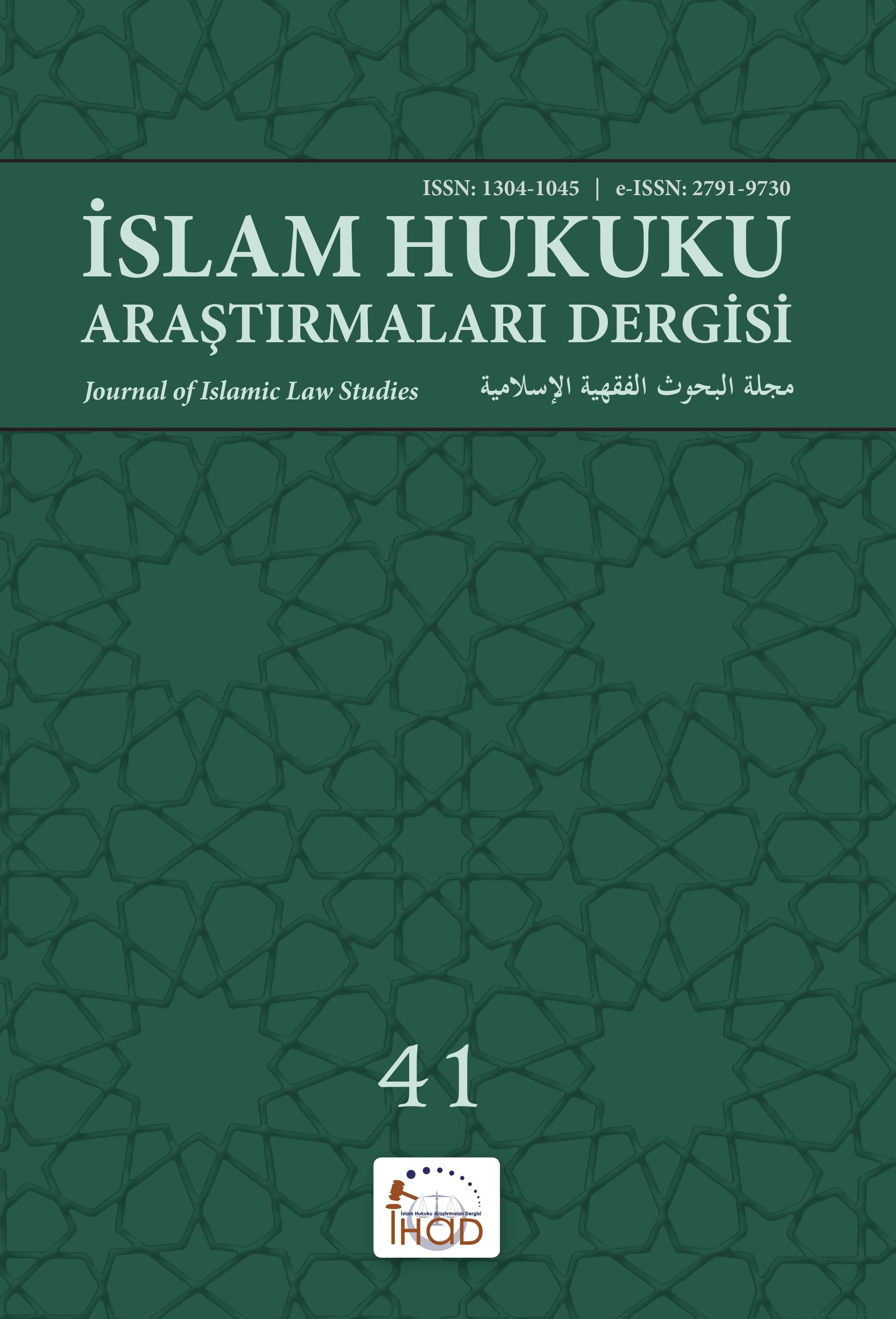 İslam Hukuku Araştırmaları Dergisi Sayı - 41