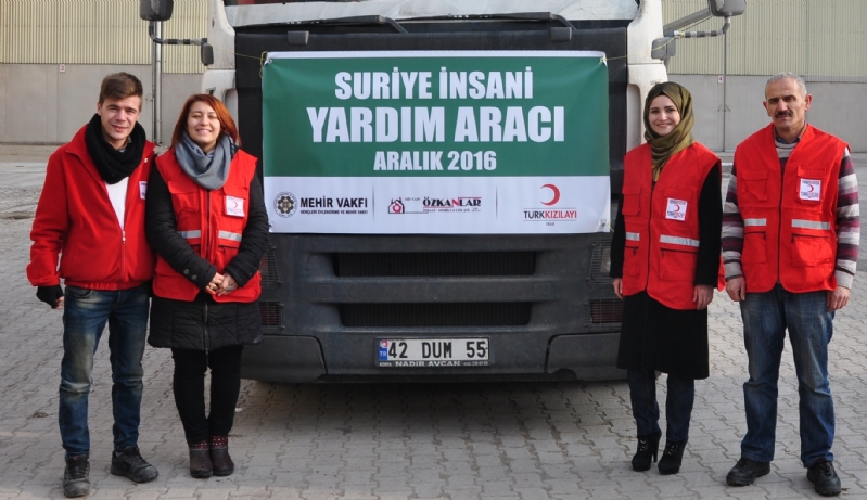 HALEP YARDIM KAMPANYASI KAPSAMINDA  3 TIR YARDIM GÖNDERİLDİ 