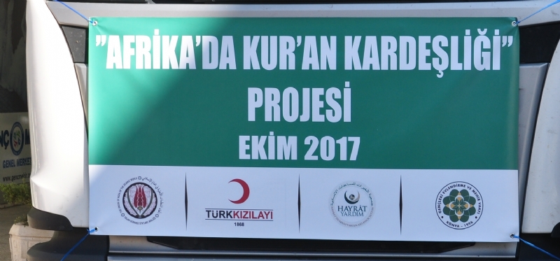 ´´AFRİKA´DA KUR´AN KARDEŞLİĞİ´´ PROJESİ ARAÇ UĞURLAMA PROGRAMIMIZ 