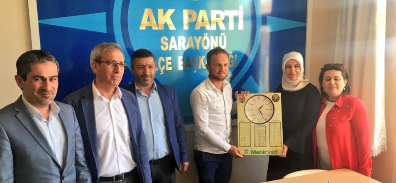 VAKIF GENEL MÜDÜRÜMÜZ VE YARDIMCILARINDAN AK PARTİ SARAYÖNÜ G.K.BŞK. ZİYARE 